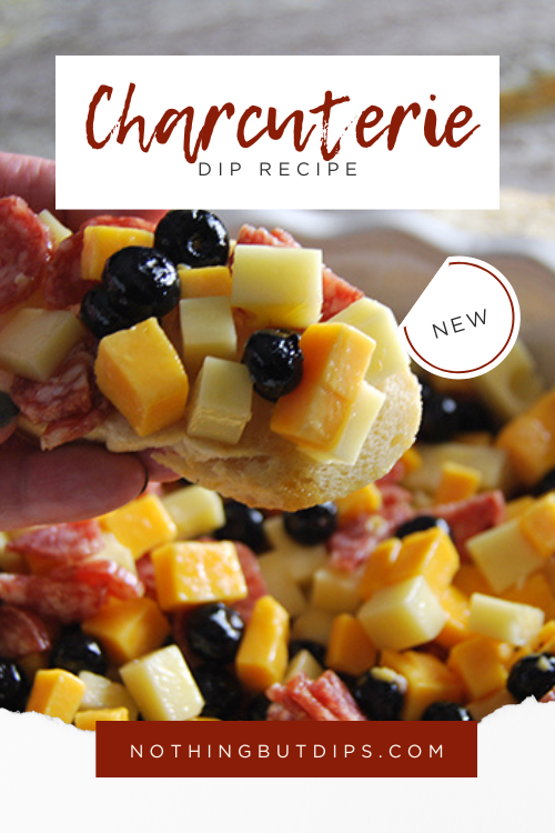 Easy Charcuterie Dip served with crusty bread