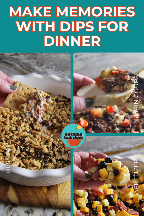 Dips for Dinner with Charcuterie Dip, Pot Roast Dip and Waffle Cone dip