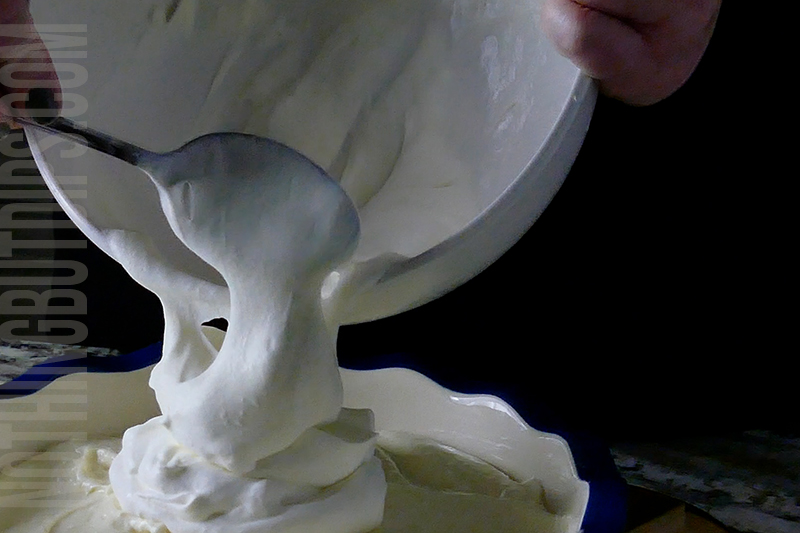 add the fresh whipped cream to top off the key lime pie dip