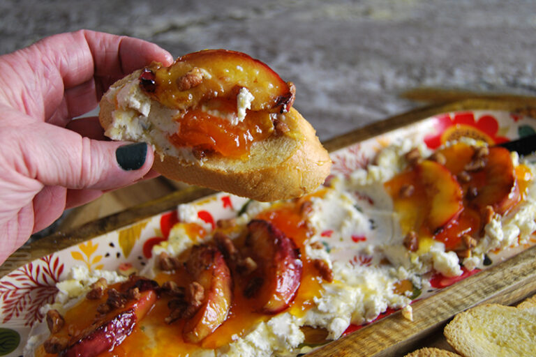 Boursin with jam dip served on a garlic toastie
