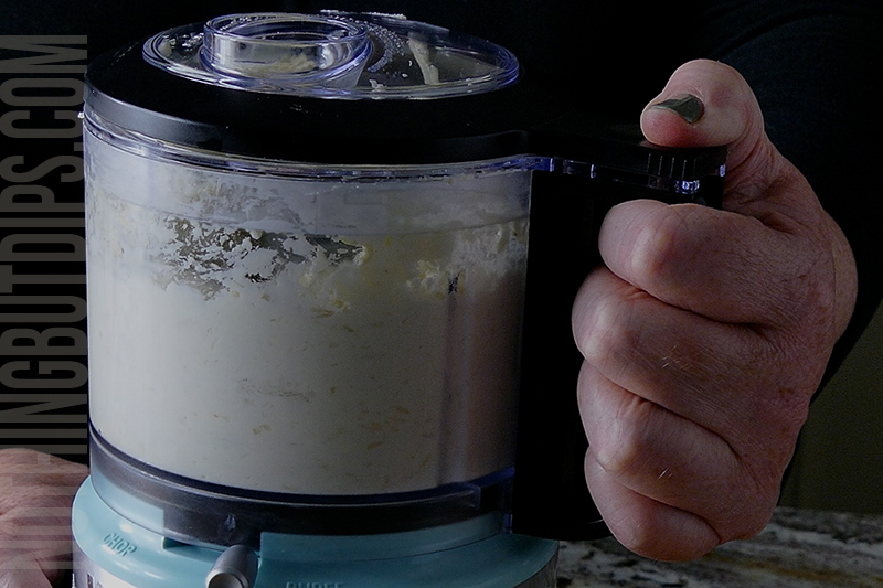 pulsing in a mini food processor to create feta whip