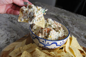 easy creamy Mexican corn dip
