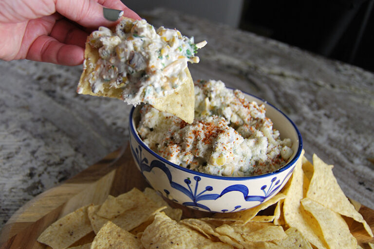 easy creamy Mexican corn dip