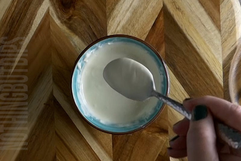 melted white chocolate