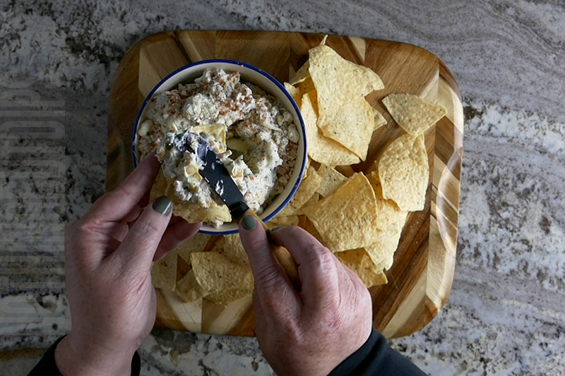 easy creamy Mexican street corn dip